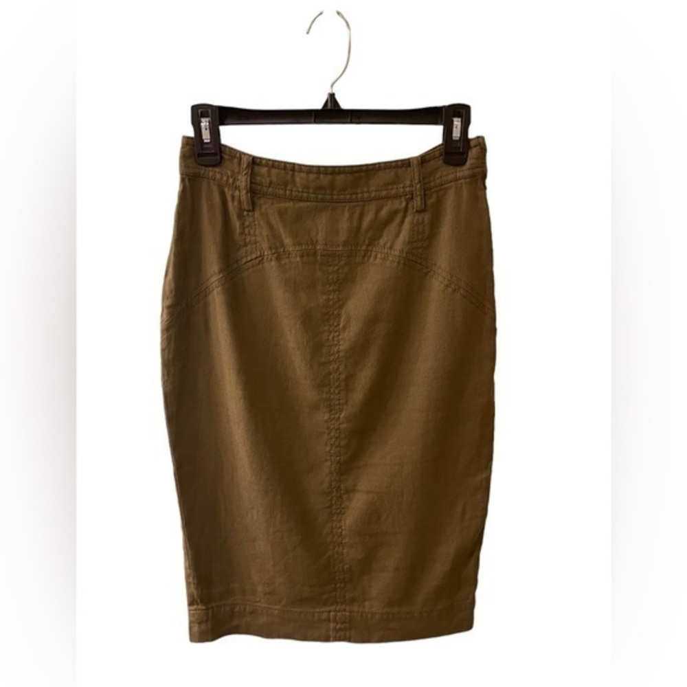 DIANNE von FUSTENBURG Olive Drab Green Pencil Skirt Size 6